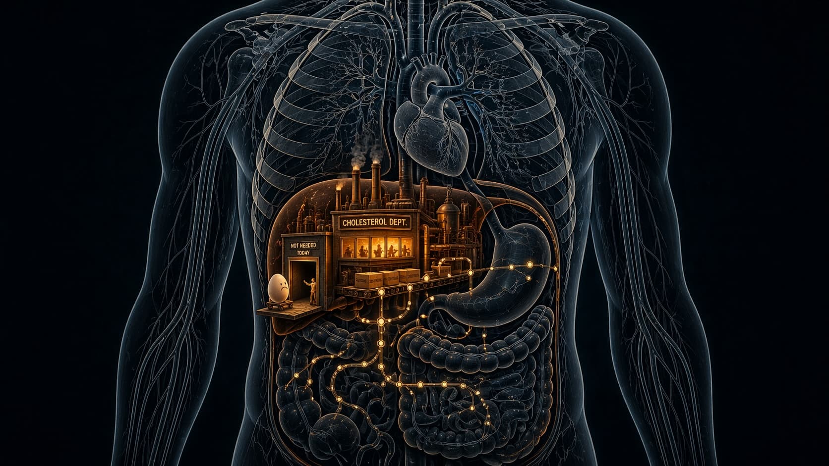 Liver cholesterol human body