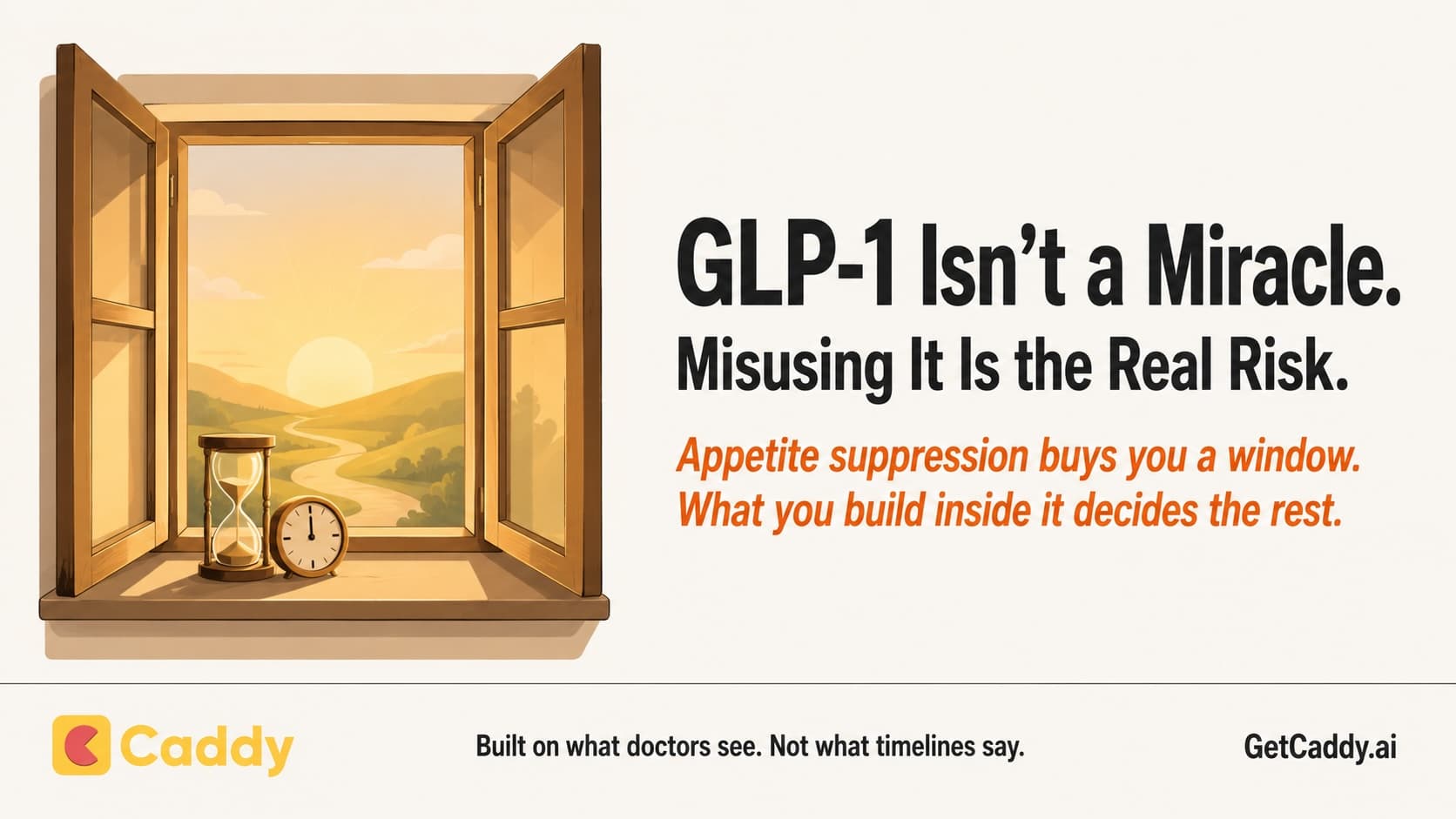 GLP1 is not a miracle its a window of opportunity to fix lifestyle habits