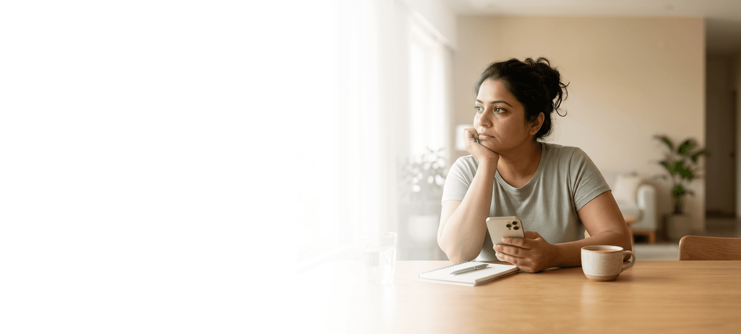 Woman considering whether GLP-1 support is right for her
